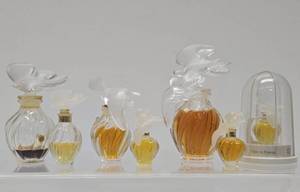 lot 64 image: Great Lot of Genuine LALIQUE Glass Perfume Bottles&nbsp