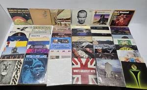lot 92 image: Estate Lot of Vintage Vinyl Records #2 - Approx 50 RockPop Records