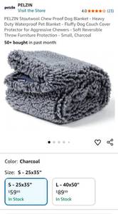 lot 147 image: Brand New PELZIN Chew Proof Dog Blanket