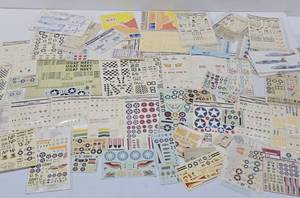 lot 157 image: LARGE Lot of Unused Military Model Kit DecalSticker Sheets