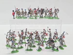 lot 158 image: Large Lot of BRITAINS Medieval Metal SoldiersKnights