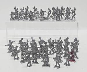 lot 159 image: Large Lot of Vintage LeadMetal Soldiers w Airplane