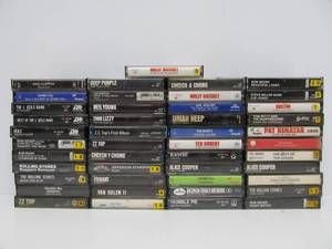 lot 183 image: Lot of Vintage Rock &amp Roll Cassette Tapes