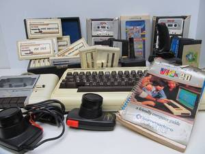 lot 190 image: Vintage COMMODORE Video Game system  Computer wGames &amp Accessories