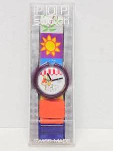 lot 226 image: Vintage SWATCH Pop Watch wCase