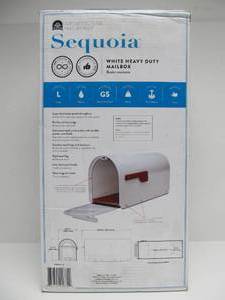 lot 73 image: Brand New Sequoia White Heavy Duty Mailbox