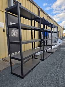lot 302 image: 3 Very Nice Quality 5-Tier Shelving Units&nbsp