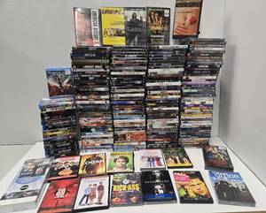 lot 318 image: HUGE Lot of DVDs &amp Blu-Rays - Many Still Sealed