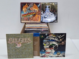 lot 348 image: Large Vintage Vinyl Record Lot #4 - Rock & Pop