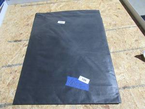 lot 106 image: NEW Vinyl Tarp Remnant - 6 x 15  Black  White Vinyl tarp - 7 oz. Lightweight Duty