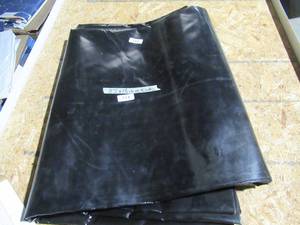 lot 113 image: NEW Vinyl Tarp Remnant - 11 x 18  Black  Black Vinyl tarp - 20 oz. Heavyweight Duty - 2 Channels