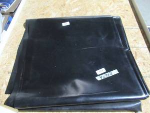 lot 114 image: NEW Vinyl Tarp Remnant - 4 x 34  Black  Black Vinyl tarp - 20 oz. Heavyweight Duty