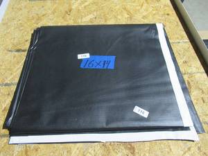 lot 118 image: NEW Vinyl Tarp - 14 x 16  Black  White Vinyl tarp - 7 oz. Lightweight Duty