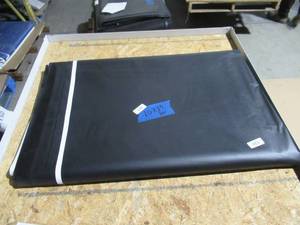 lot 120 image: NEW Vinyl Tarp - 10 x 59  Black  White Vinyl tarp - 13 oz. Midweight Duty