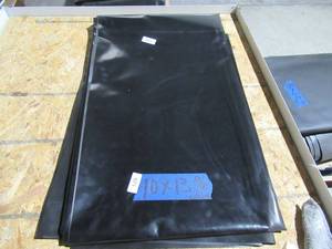 lot 129 image: NEW Vinyl Tarp - 10 x 13  Black  Black Vinyl tarp - 20 oz. Heavyweight Duty