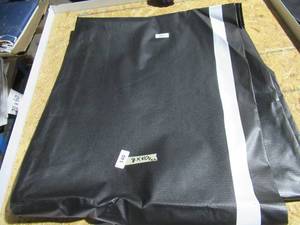 lot 140 image: NEW Vinyl Tarp Remnant - 8 x 40  Black  White Vinyl tarp - 7 oz. Lightweight Duty