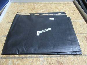 lot 149 image: NEW Vinyl Tarp Remnant - 6 x 16  Black  White Vinyl tarp - 7 oz. Lightweight Duty