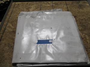 lot 164 image: NEW Vinyl Tarp - 12 x 16  White  White Vinyl tarp - 13 oz. Midweight Duty