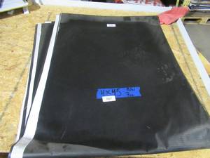 lot 167 image: NEW Vinyl Tarp Remnant - 4 x 45  Black  White Vinyl tarp - 7 oz. Lightweight Duty