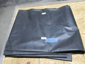 lot 182 image: NEW Vinyl Tarp - 13 x 18  Black  White Vinyl tarp - 13 oz. Midweight Duty