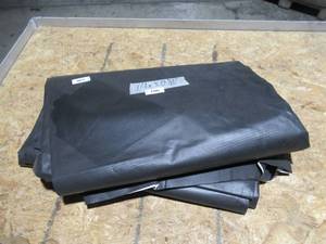 lot 190 image: NEW Vinyl Tarp - 14 x 30  Black  White Vinyl tarp - 7 oz. Lightweight Duty