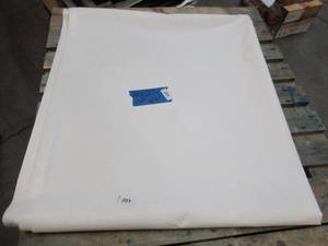lot 201 image: NEW Vinyl Tarp - 10 x 23  White  White Vinyl tarp - 13 oz. Midweight Duty