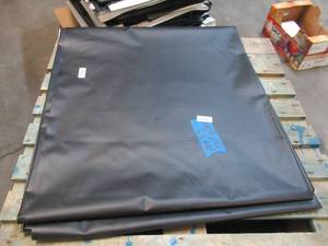 lot 204 image: NEW Vinyl Tarp - 10 x 23  Black  White Vinyl tarp - 13 oz. Midweight Duty