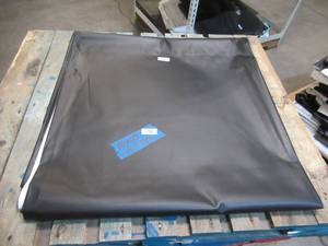 lot 208 image: NEW Vinyl Tarp - 10 x 22  Black  White Vinyl tarp - 13 oz. Midweight Duty