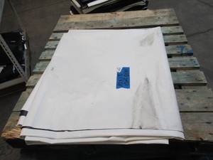 lot 211 image: NEW Vinyl Tarp - 10 x 18  Black  White Vinyl tarp - 13 oz. Midweight Duty