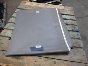 lot 218 image: NEW Vinyl Tarp - 16 x 20  Gray  White Vinyl tarp - 7 oz. Lightweight Duty