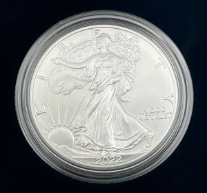 U.S. Mint 2022-W American Eagle One Ounce Silver Uncirculated Coin w/ COA