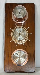 lot 124 image: Vintage Springfield Nautical Weather Station