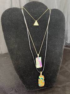 lot 172 image: Sterling Silver Necklaces 15, 16 and 32