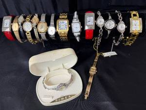 lot 195 image: Collection of Womens Wristwatches - 17 watches