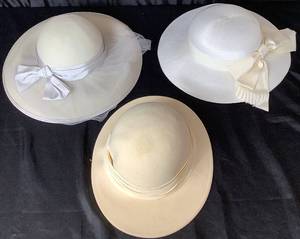 lot 141 image: Vintage Ruth Alan Wide Brim Hat and 2 Wool Womens Hat