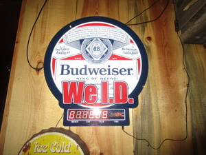 lot 61 image: Budweiser We ID LED Sign 22x20