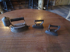 lot 88 image: (2) Flat Irons & Steam Iron