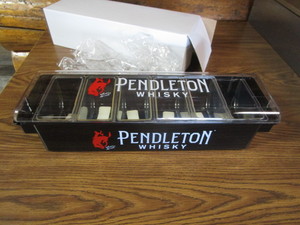 lot 120 image: (New) Pendelton Whiskey Bar Condiment Tray5 12x18x4