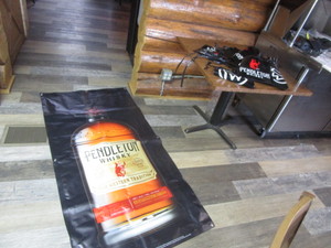 lot 145 image: Pendelton Whiskey Banner & Flags