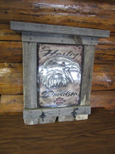 lot 164 image: Harley Davidson Barnwood Coat Hook 19x26