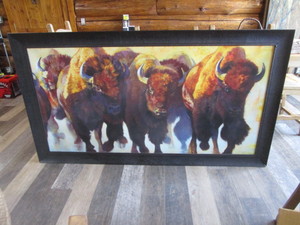lot 166 image: Large Bison Picture 80x44