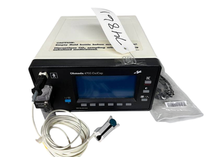 lot 26 image: MSRP $6500 Ohmeda 4700 OxiCap Pulse Oximeter Capnometer for Continuous SpO, End-Tidal CO &amp Respiratory Monitoring, Designed for Reliable Real-Time Patient Data with Integrated Monitoring in Clinical and Surgical Environments  Works Great