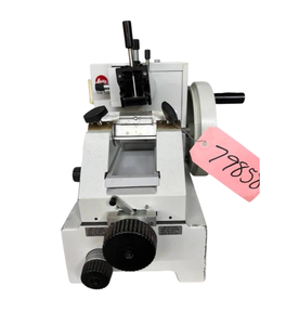 lot 40 image: MSRP $8000 Leitz 1512 Rotary Microtome for Precision Tissue Sectioning, Consistent Thin Sections Smooth Handwheel Operation, Adjustable Thickness, Precision Specimen Clamping &amp Reliable Performance in HistologyPathology Laboratories Works Great