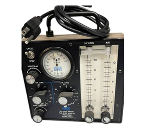 lot 54 image: MSRP $6000 Bio-Med FLO-DISC MVP-10 Pediatric Respirator for Precise Air and Oxygen Flow Control, Designed for Reliable Pressure-Controlled Ventilation with Analog Controls and Visual Flow Meters in Pediatric and Neonatal Care Settings  Works Great