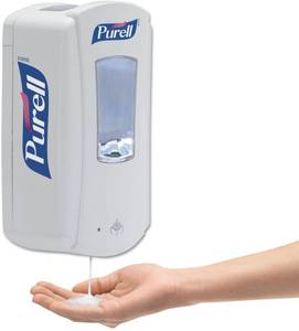 lot 95 image: MSRP $1400 Lot of 14 NEW Purell LTX-7 700 mL Skilcraft Touchfree Wall Dispensers - Convenient Sight Window for Refill Levels, Compatible with Purell Skilcraft Refills&nbsp
