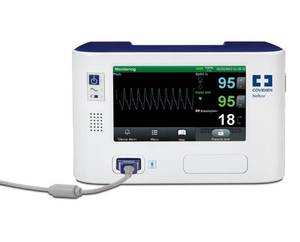 lot 14 image: MSRP $4500 Covidien Nellcor PM1000N Bedside Respiratory Monitor Continuous SpO, Pulse Rate &amp Respiration Monitoring, Designed for Reliable Real-Time Patient Data with Audible Alarms, Color Display &amp Compact Bedside Footprint  Works Great