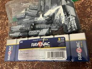 lot 6 image: AA and 9-Volt Batteries