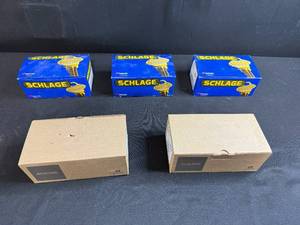 lot 97 image: Lot of 6 Schlage Door Locksets Assorted Models in Boxes