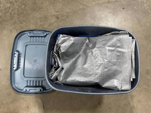 lot 111 image: Set of 2 Heavy-Duty Tarps in Storage Tote