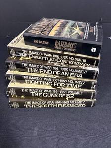 lot 126 image: Collection of Hardcover Books Baseballs Greatest Quotations and The Image of War Series